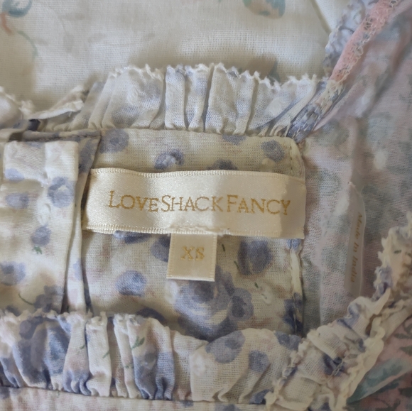 EUC LoveShackFancy Stanton Dress Blueberry Dust - Picture 3 of 9